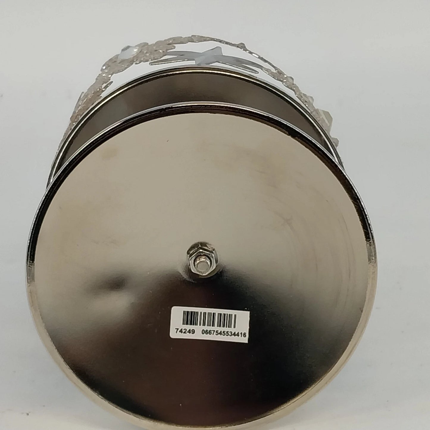Bath and Body Works Snowflake 3 Wick Candle Holder Silver