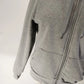AQ Sport Gray Hooded Zipper Jacket Sweatshirt Size M Long Sleeve Ribbed Cuffs