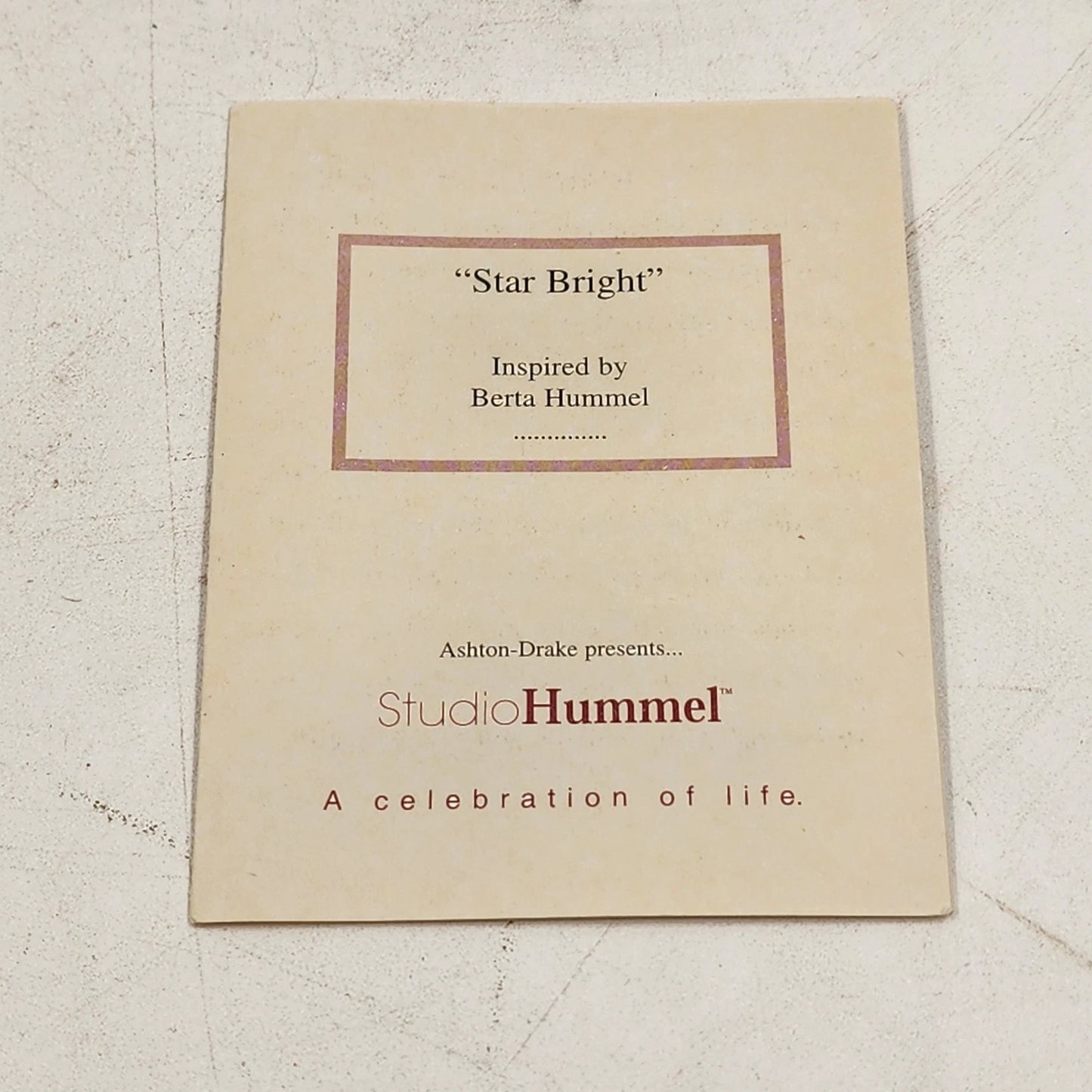 Berta Hummel STAR BRIGHT Ornament 2000 Goebel Porcelain Christmas Angel