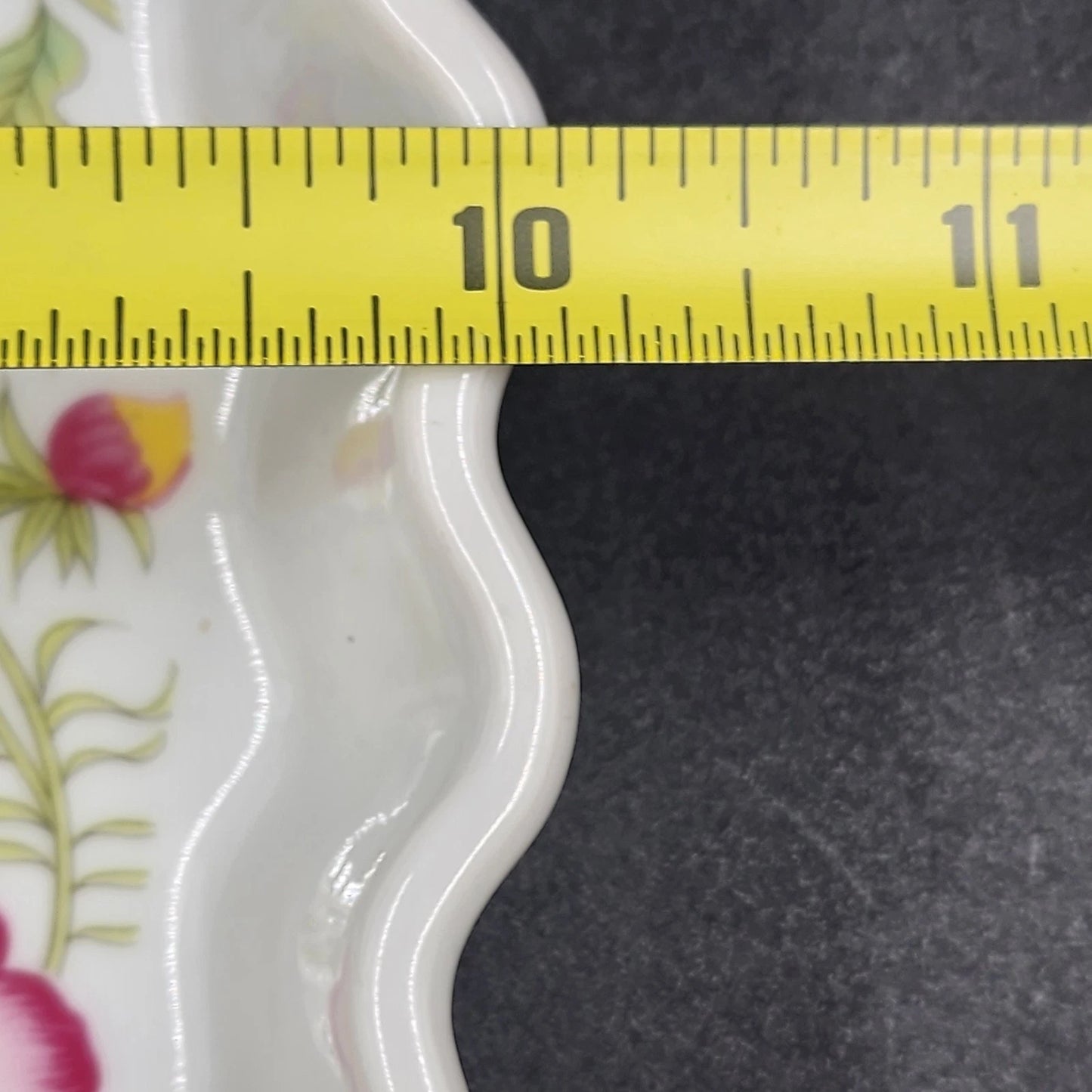 Avignon Toscany Fine China Pie Quiche Dish 10" Floral Pattern Japan Discontinued