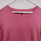 Talbots Pink Tunic Top Women SP 3/4 Sleeve Supima Cotton Modal 21" Crew Neckline