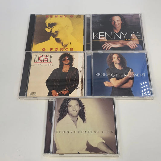 Kenny G CD Lot 5 G Force Silhouette The Moment Greatest Hits Paradise Jazz Vtg