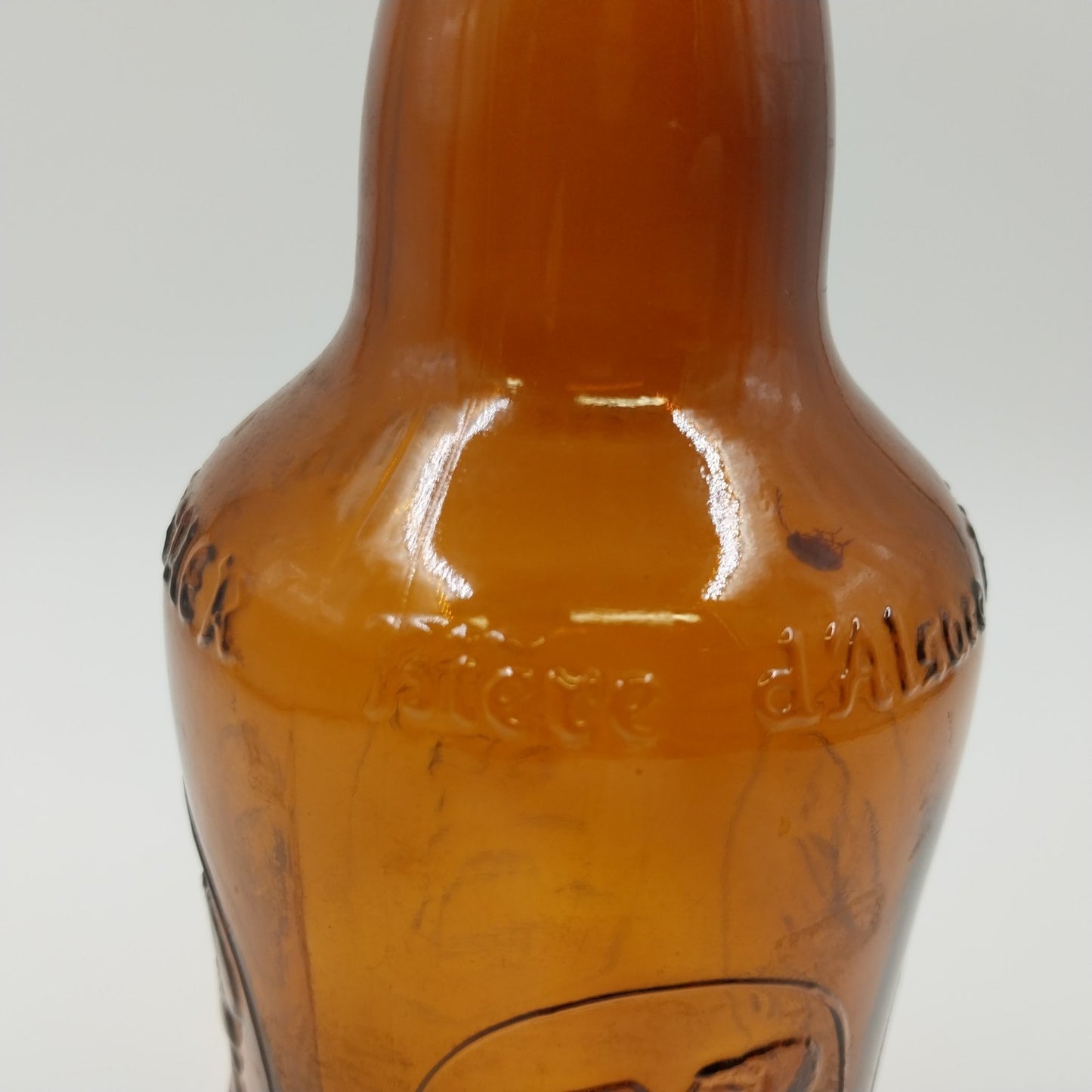 Fischer Biere d'Alsace Bottle with Ceramic Top and Wire Bail Stopper 10"