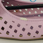 Tory Klein Flats Sandals Pink Peep Toe Bow Laser Cut Women's 8 China