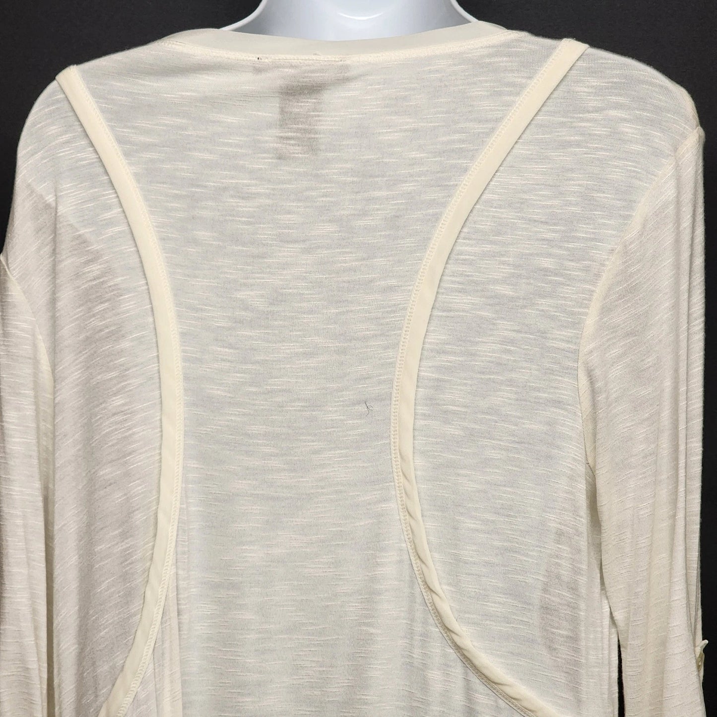 Pullover Tunic Top Chelsea & Theodore Women's Medium White Rayon Spandex Stretch