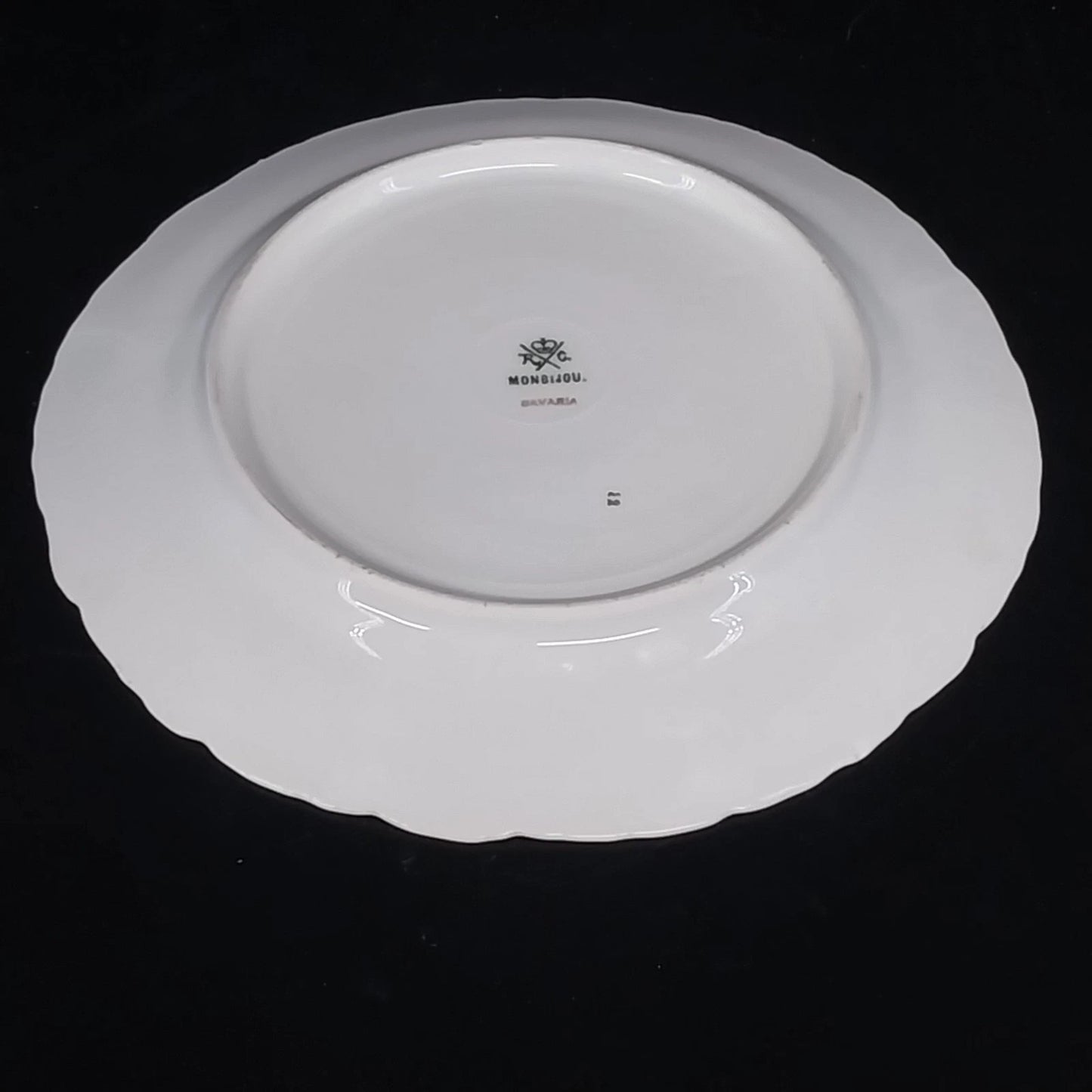 RC Monbijou Rosenthal Rose Bavaria Salad Plate Pink Floral Gold Scallop Germany