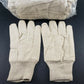 12 pr Mens Large Canvas Gloves 8 oz Cotton Blend Knit Wrist West Chester 708K