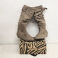 Anna Taupe Boots Slouch Faux Suede Knee High Women 8.5 Wedge Heel NWT Zip Buckle