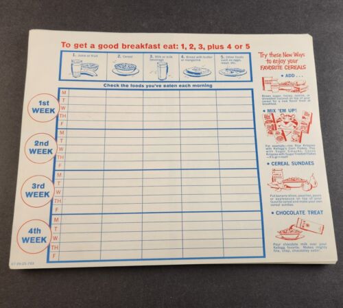 Kellogg's Astronaut Game Unused Original Mailer 45 Pins Board 36 Score sheets