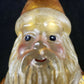 Antique Santa Gold & Opaque Colored Mercury Glass 8" Christmas Tree Ornament