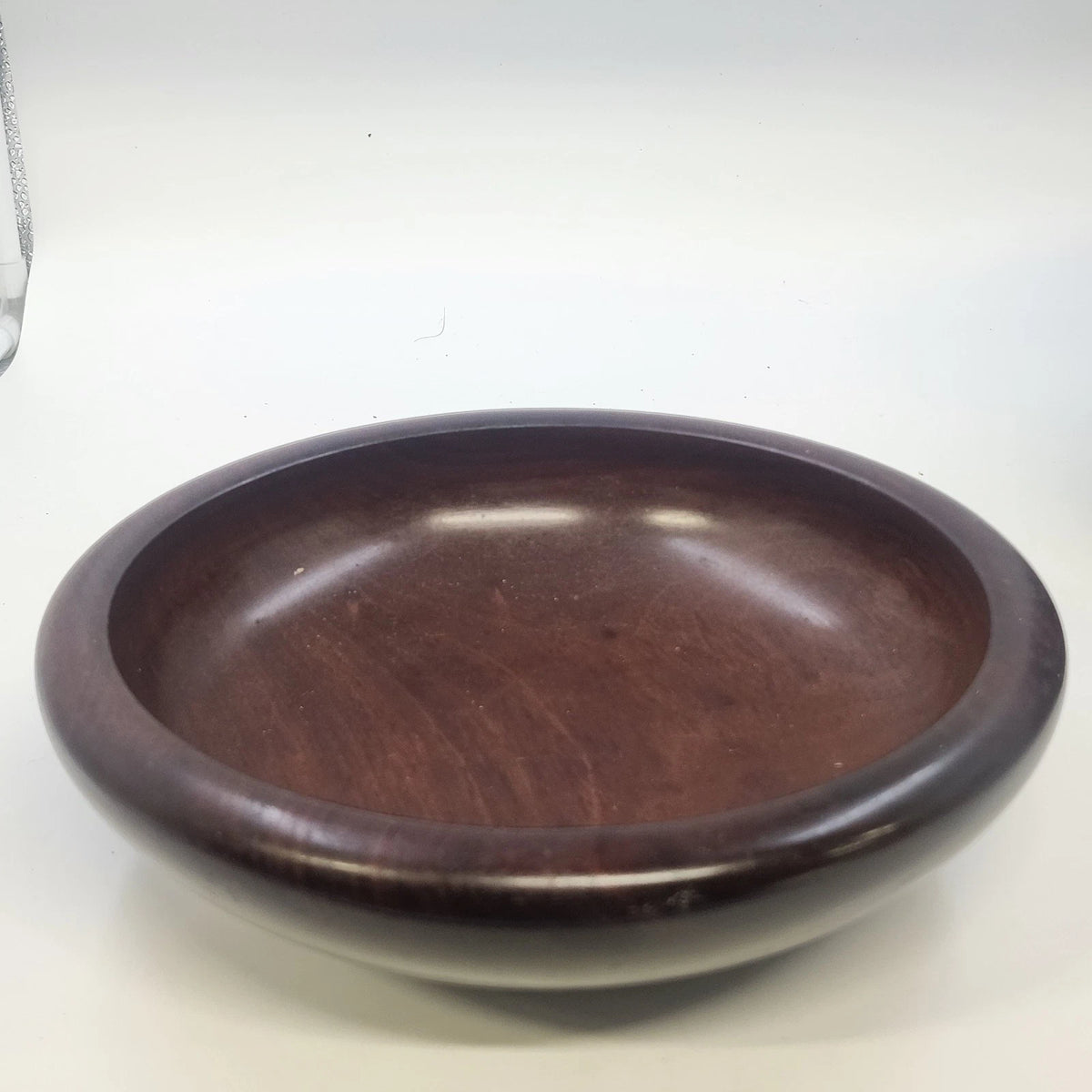 Haitian Wooden Salad Bowl Set 6 Pc Small & 1 Pc Large Serving Dish 9.75" 1970s