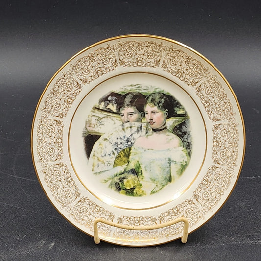 Wittnauer Collectors' Guild Plate EBB85 In the Loge by Mary Cassatt Bone China