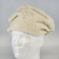 White Italian Style Beret Hat Women's 100% Acrylic Knit Beanie Cap One Size