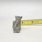 Pewter Reclining Mountain Lion Cougar Figurine 2.5" Vintage Wildlife Animal 1990