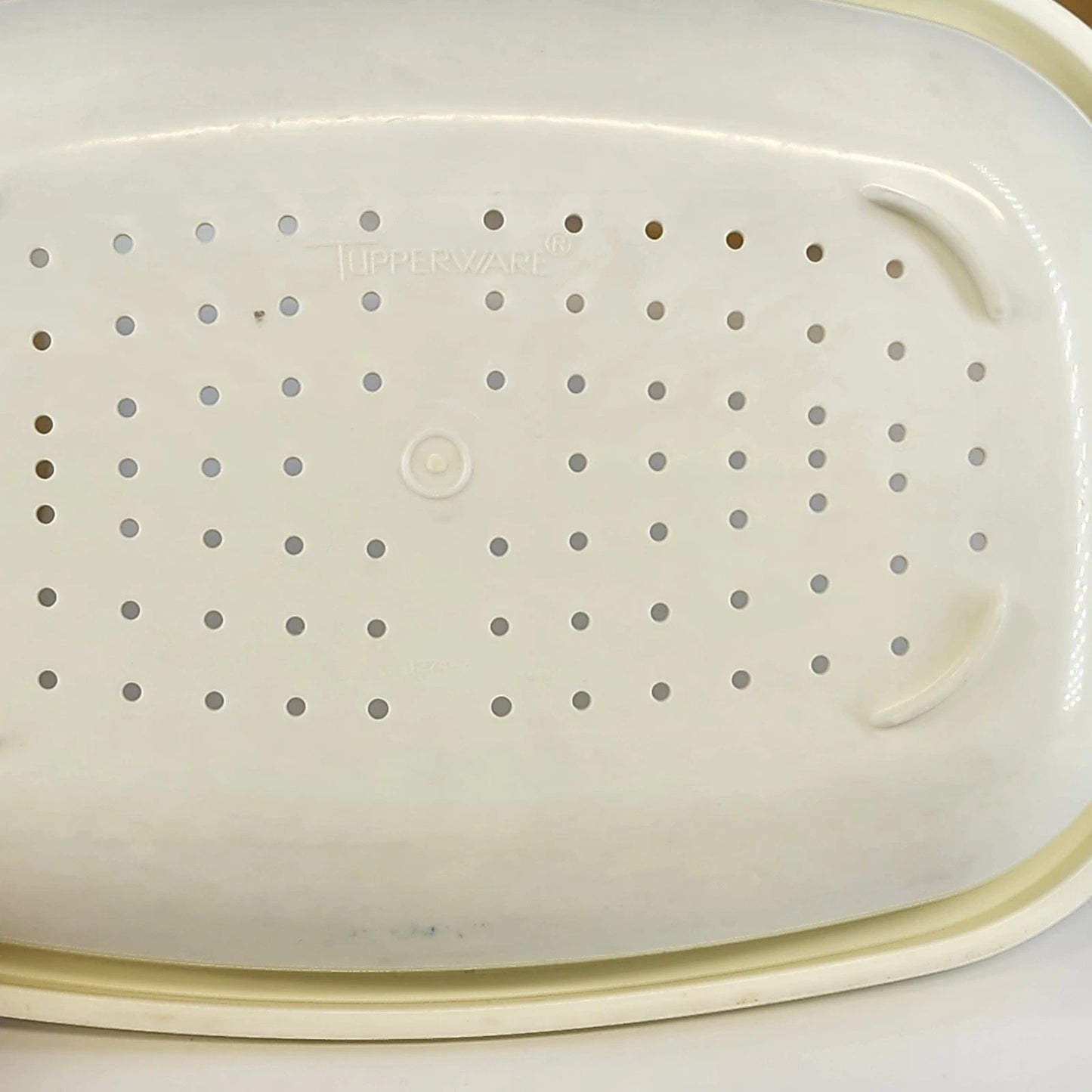 Tupperware 3 Pc Microwave Steamer Set 11" Harvest Gold Vegetable Cooker Vintage