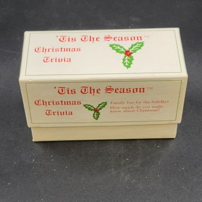 Christmas Trivia Card Game History by Tis the Season 1800 Questions USA 1996