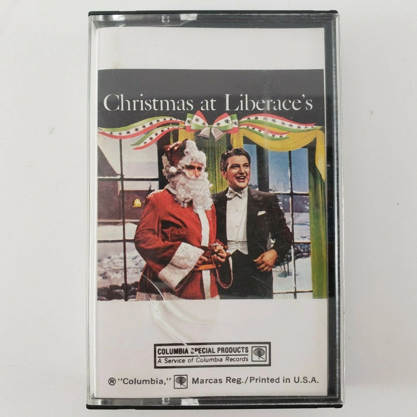Christmas at Liberace's 1977 Audio Cassette Tape Columbia Stereo Re-recordings