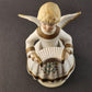 Schmid Ceramic Angel Musical Music Box Accordion Brahms Lullaby Turns Movement