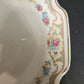 2 Mount Clemens MILDRED Floral Design Serving Platters Vintage 1930s 13.5 & 9.5"