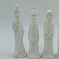 5 Ceramic Bisque Ornament Statue Figurines Thin Silhouette 6.5" One is Painted