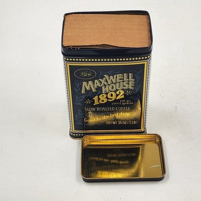 Maxwell House Coffee Tin 100 Year Anniversary 1892-1992 Vintage Collectible Can