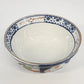 Japanese Imari Covered Rice Bowl Porcelain 6" Hand Painted Cobalt & Rust Vintage