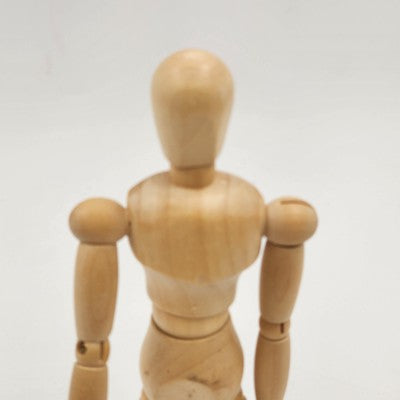 Natural Wooden Articulated Artist Model Gestalta Poseable Jointed Figure 8.25"