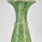 Vintage Royal Haeger Green Drip Glaze Cylinder Vase 12 Inch MCM