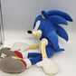 Sonic the Hedgehog Large Blue Plush Gold Arms Belly Stuffed Toy AS IS Repair
