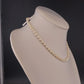 Faux Pearl Necklace Cream Beaded Strand Fishhook Clasp Classic Jewelry Vintage