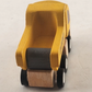 3 Plan City Wooden Toy Trucks Cement Dump and Crane Trucks 3" Long Rubber Tires