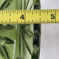 Hazel Atlas Oblong Relish Dish Green Glass Prescut Star & Scallop Edge 9.5"x4.5"