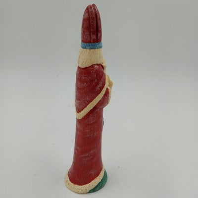 Jim Shore Pencil Style Santa Claus Statue Figurine w Lantern 1994 CWR Old World