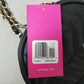 Rampage x-Body Ladies Shoulder Bag Quilted Black & Chain Strap Zipper Closure