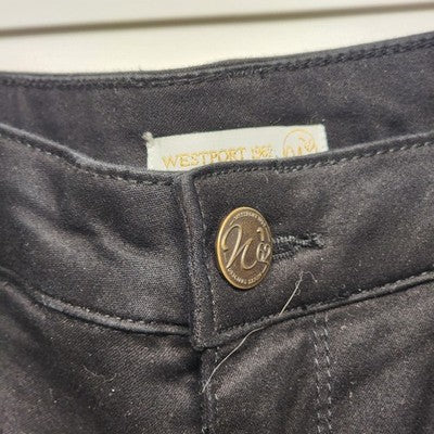 Westport 1962 Women's Black Straight Leg Stretch Denim Jeans 16 Petite High Rise