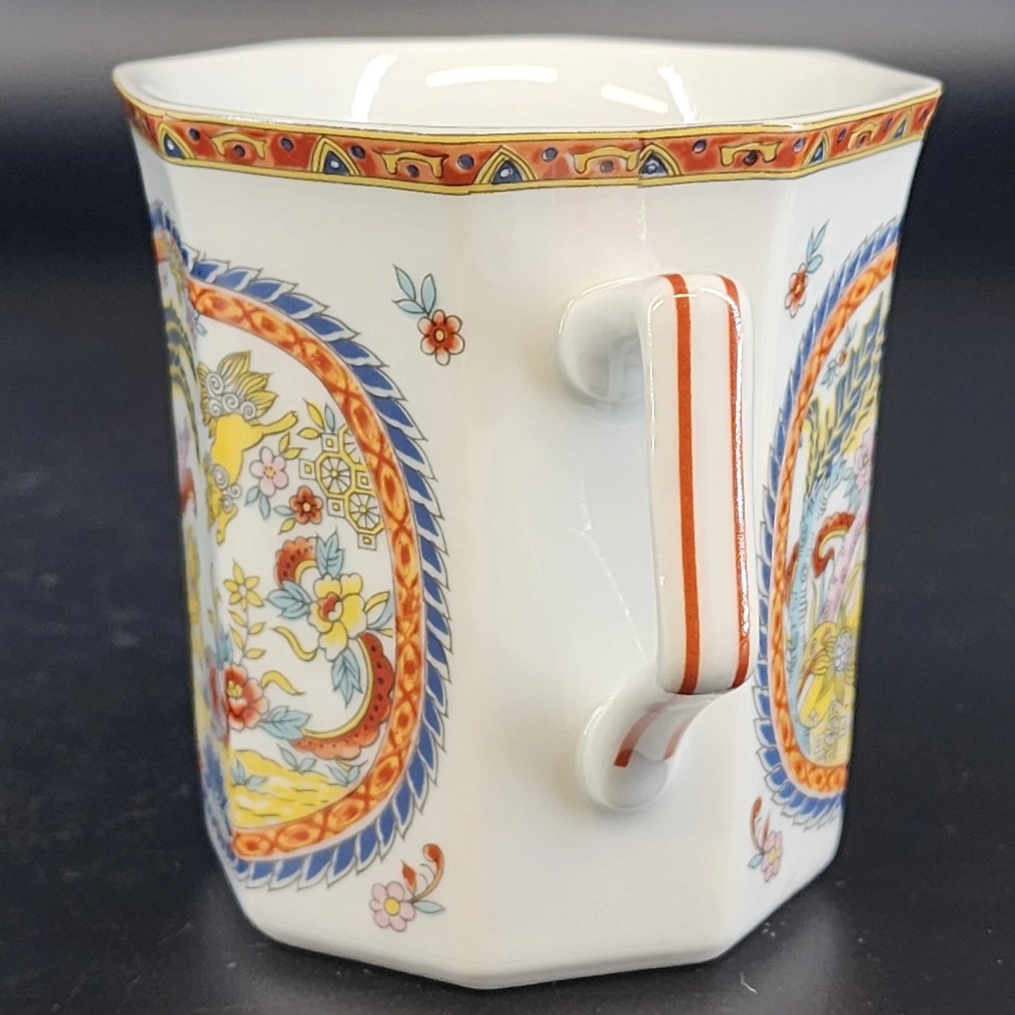 Vintage Lenwile Ardalt Chinoiserie Medallion Coffee Cup Japan