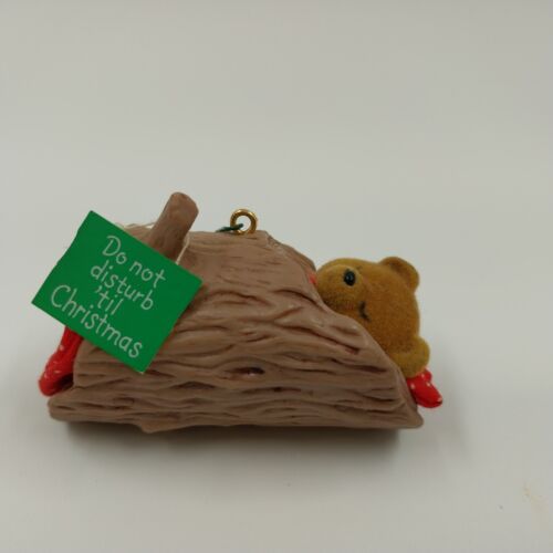 Hallmark Keepsake 1985 Christmas Ornaments Do Not Disturb Bear Boxed Vintage