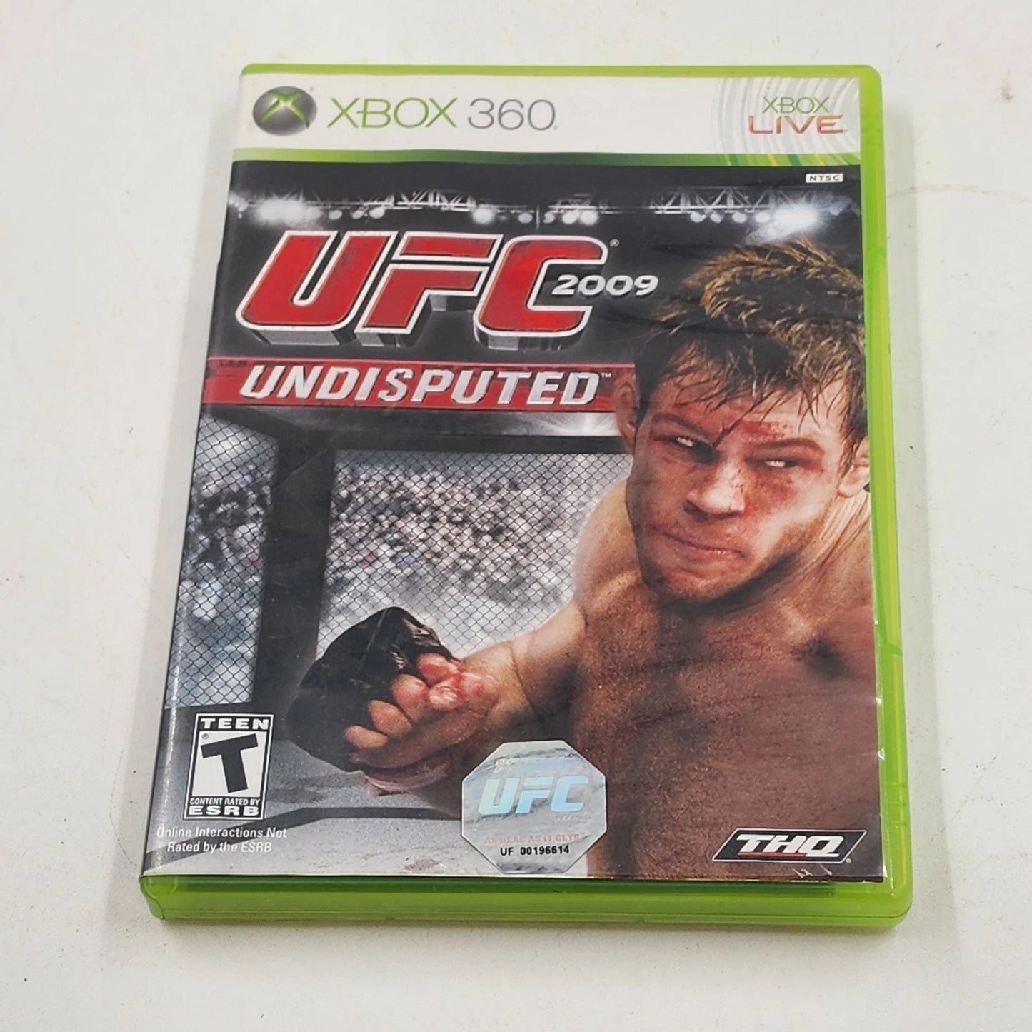 UFC 2009 Undisputed Xbox 360 Console Game & Case THQ Mixed Martial Arts Fighting