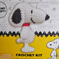 Peanuts Snoopy Crochet Kit DIY Complete Craft Set Yarn Hook Needle Stuffing New