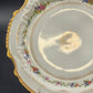 LRL Limoges Plate Art Nouveau w Multicolor Floral Motif & Gold Tone Edges France