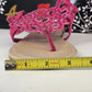 Anna Adele 1 Sandals Womens 8.5 Fuchsia Rhinestone Flats
