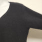 Women's Black V-Neck Cashmere Sweater Size Medium Soft Knit Classic Pullover