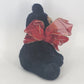 Dakin Black Bear Plush Toy w Red Ribbon Stuffed Animal Classic Vtg Collectible