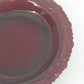 Avon Cape Cod Ruby Red Glass Pie Plate Scalloped Serving Dish 10.75" Rosette Vtg
