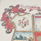 Gladdin Family Crest Coat of Arms Framed Vintage Heraldic Wall Art