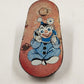 Set of 3 Tin Litho Toy Noisemakers 4.5" Circus Party Grinders 1940s Vintage
