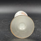 Norleans Vase 10" Hand Painted Bird & Floral Frosted Satin Art Glass w Gold Trim