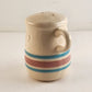 Pepper Shaker McCoy USA Stonecraft Pottery Ceramic Pink Blue Stripe Crazed