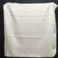 Plain Off White Tablecloth Shiny Polyester Blend Overlock Hem Rectangle 52"x68"