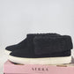 Serra Black Suede Sneaker Booties Women’s 9 Faux Fur Lined Casual Shoes